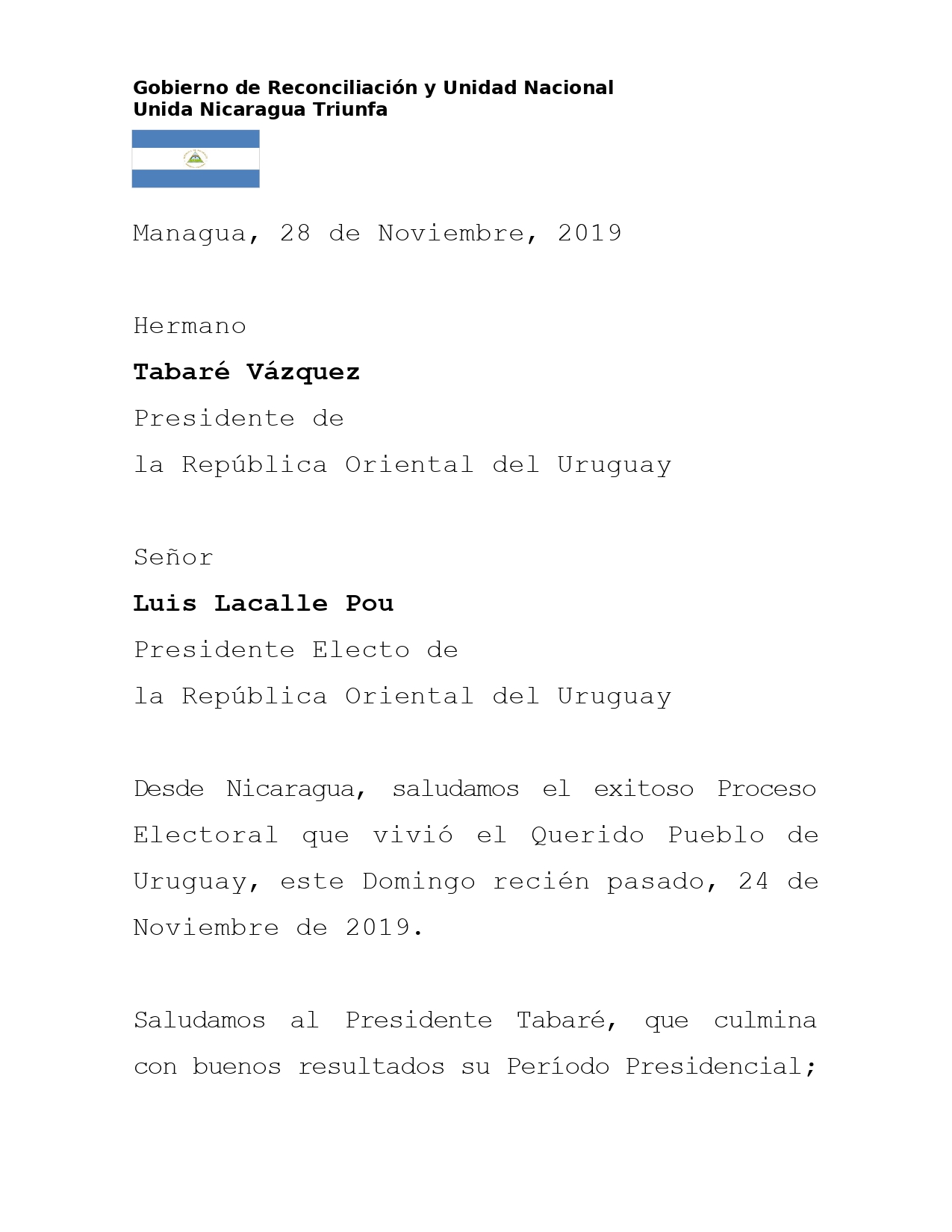 mensaje-nicaragua-uruguay